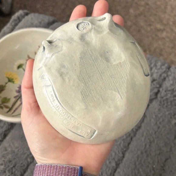 Floral Ceramic Bowls Set - White and Yellow - Picture 4 of 9